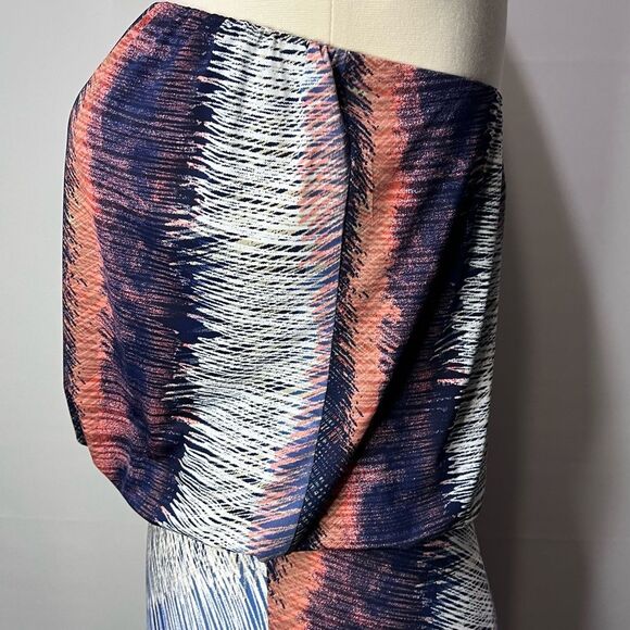 Veronica M Womens Maxi Dress Strapless Solana Multicolor Blouson Size XS - Picture 6 of 10